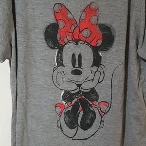 Disney | Tops | Pretty Disneys Minnie Mouse Red Bow Casual Tee | Poshmark